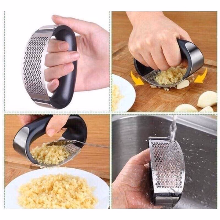 Dụng Cụ Nghiền Tỏi Garlic Press - Silver - Ảnh 3