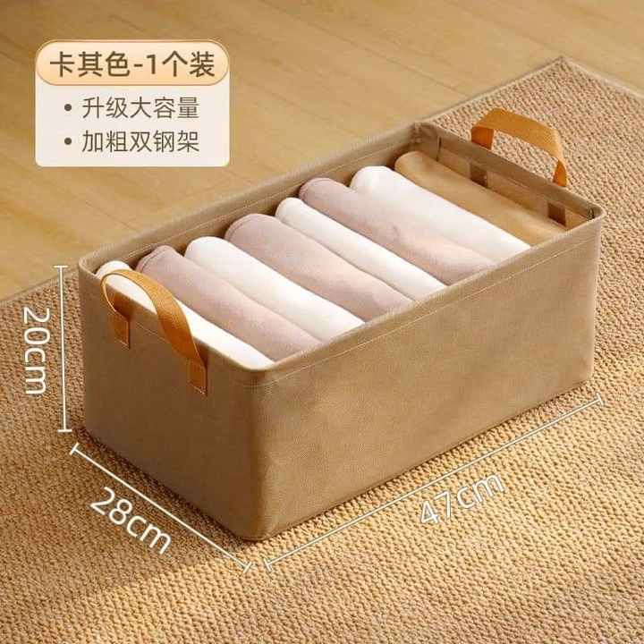 Hộp Đựng Quần Áo Kích Thước 47*28*20Cm, Hàng 2 Lớp Tiện Dụng - Ảnh 5