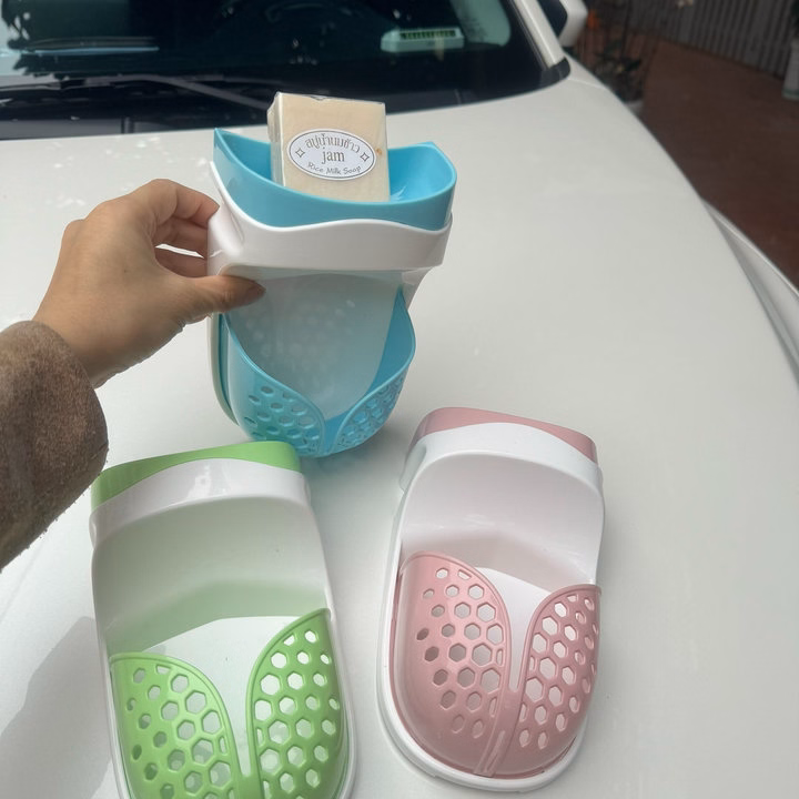 Giá Đỡ Xà Phòng Nhựa Để Ráo Nước Gắn Tường Nhà Tắm Tiện Ích - Ảnh 7