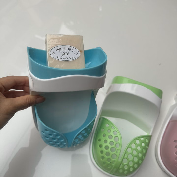 Giá Đỡ Xà Phòng Nhựa Để Ráo Nước Gắn Tường Nhà Tắm Tiện Ích - Ảnh 8