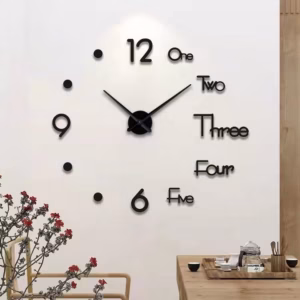 Đồng Hồ Dán Tường 3D Trang Trí Deco