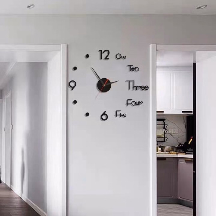 Đồng Hồ Dán Tường 3D Trang Trí Deco - Ảnh 4