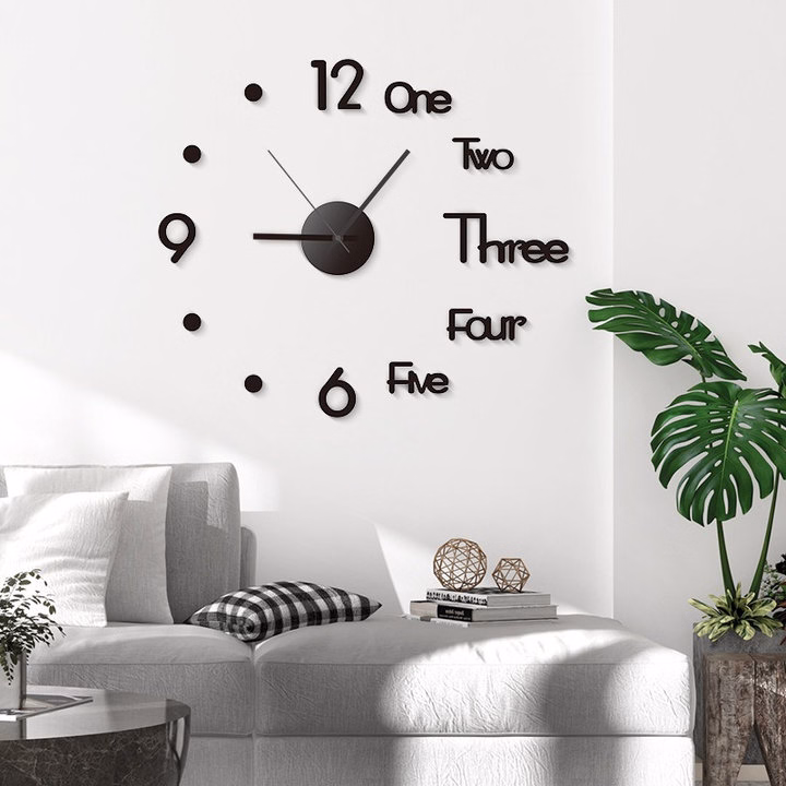 Đồng Hồ Dán Tường 3D Trang Trí Deco - Ảnh 6
