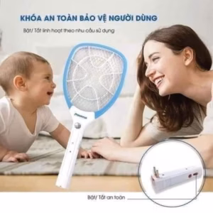 Vợt Muỗi Cao Cấp Povena Thông Minh