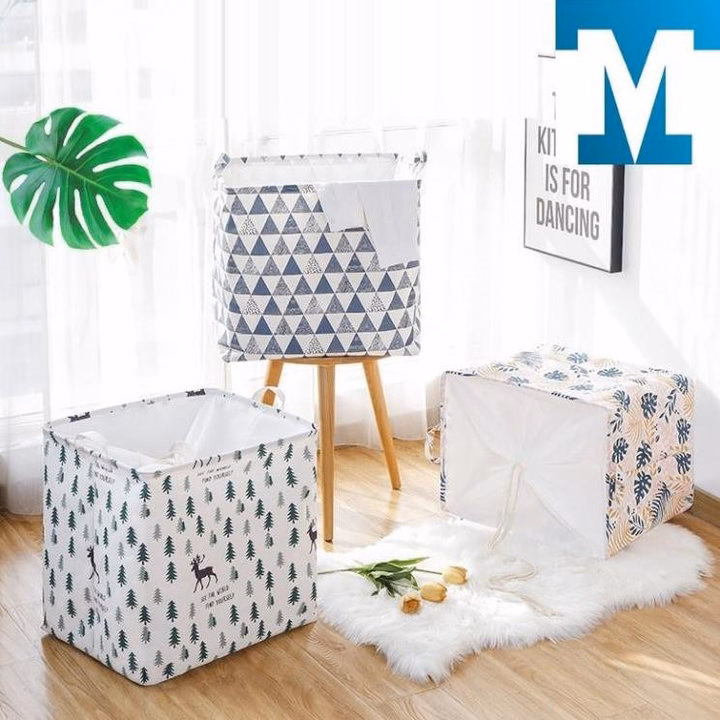 Combo 3 Túi Đựng Quần Áo Vải Canvas Dây Rút 100L - Ảnh 2