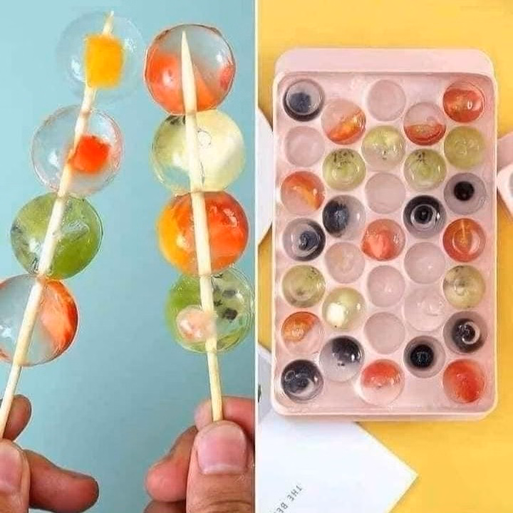 Khay Làm Đá Viên Tròn 33 Viên Tiện Dụng - Ảnh 4