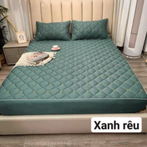 Ga Chun Phi Lụa 3 Món: 1 Ga Kèm 2 Vỏ Gối Đầu Thoáng Mát