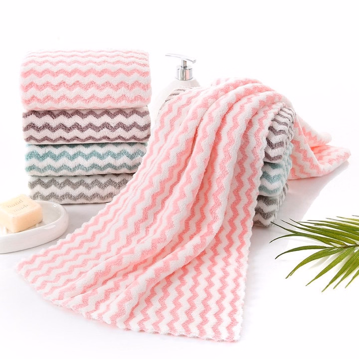 Combo 10 Khăn Mặt Lông Tuyết 25X50Cm Siêu Mịn - Ảnh 5