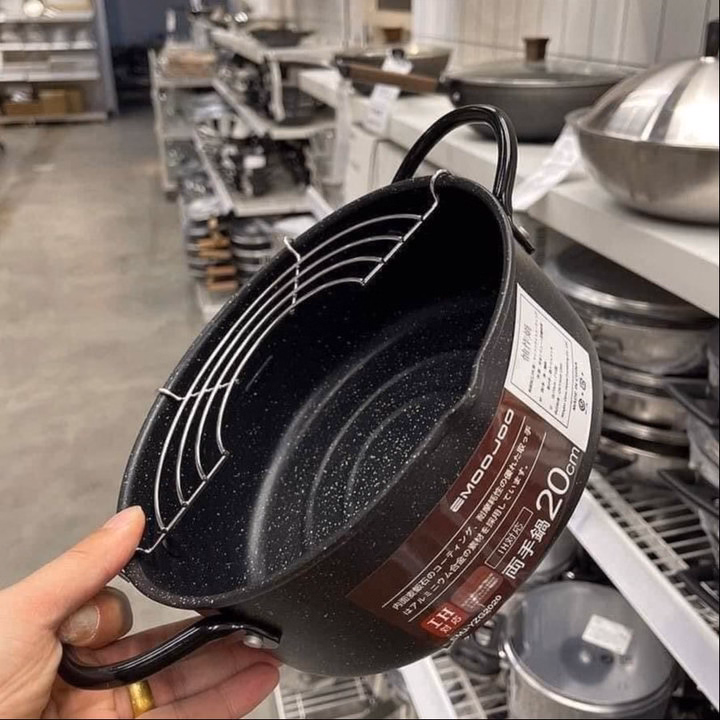 Nồi Chiên 18Cm Kèm Vỉ Gác Lọc Dầu Tiện Lợi - Ảnh 6