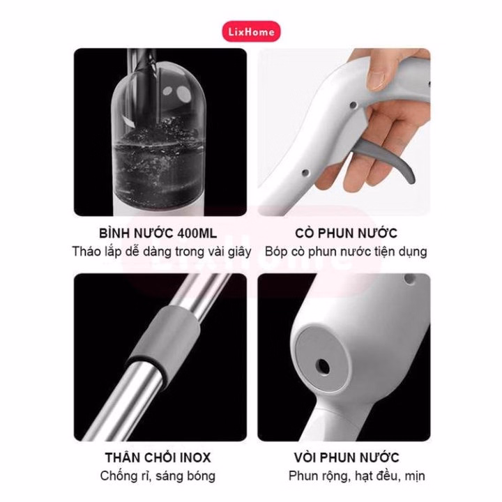 Chổi Lau Nhà Phun Sương Xoay 360 Độ Thông Minh - Ảnh 2