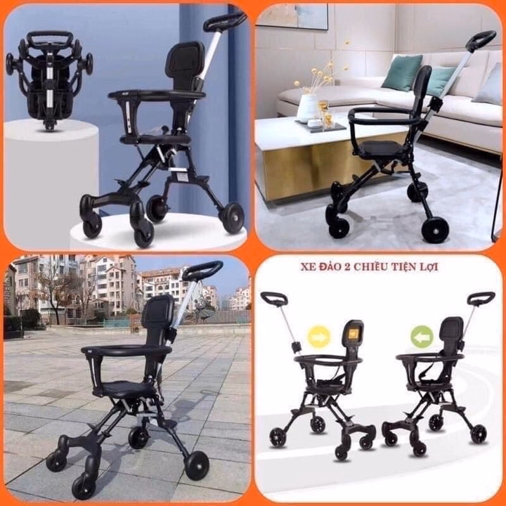 Xe Đẩy Gấp Gọn, Đi Siêu Thị, Đi Du Lịch Cho Bé - Ảnh 2