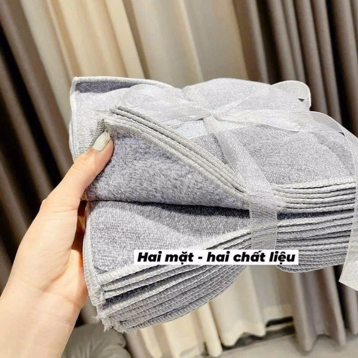Set 20 Khăn Xám Lau Bếp 23X23 - Su - Ảnh 6