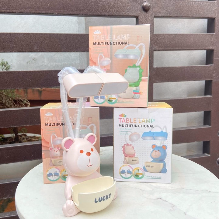 Đèn Học 2 Bóng Lucky Hình Gấu Siêu Xinh - Ảnh 2