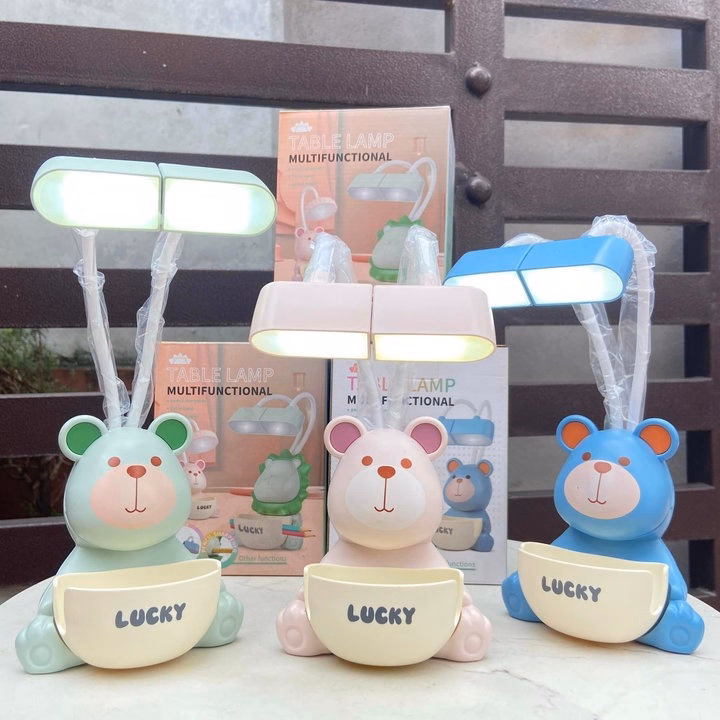 Đèn Học 2 Bóng Lucky Hình Gấu Siêu Xinh - Ảnh 3