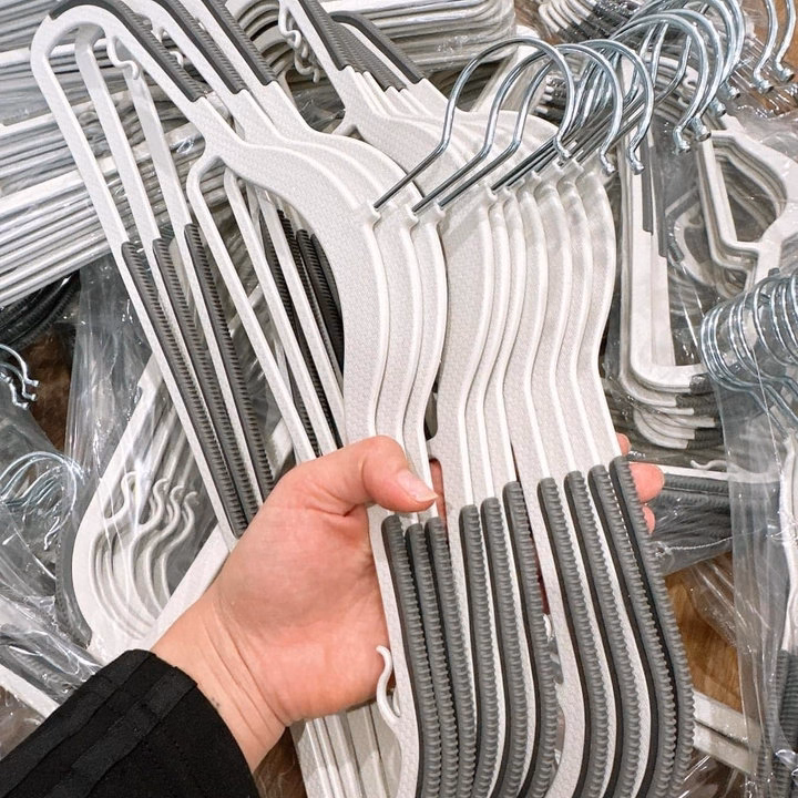 Combo 10 Móc Treo Quần Áo Chống Trượt,Xoay 360 Độ, Đa Năng,