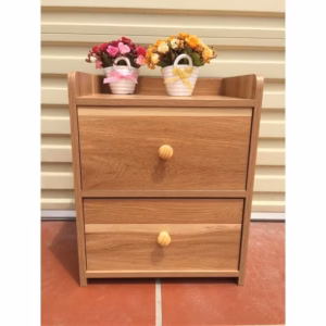 Tủ Đầu Giường 2 Ngăn Kéo Gỗ Mdf Cao Cấp, Tab Để Đầu Giường