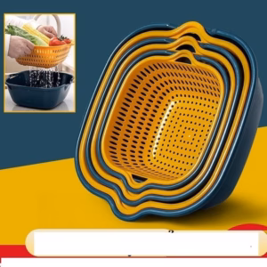 Bộ 6 Rổ Và Chậu Rửa Hoa Quả, Rau Củ
