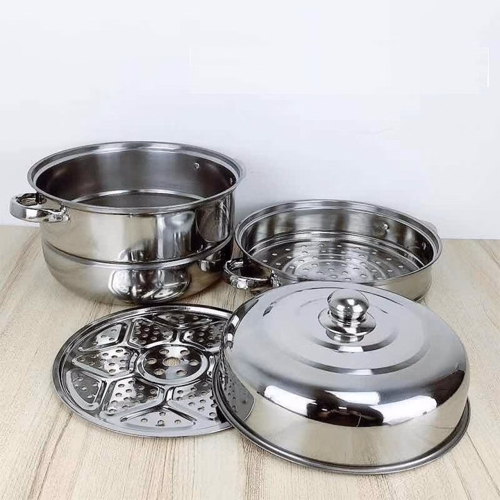 Nồi Dáng To Có Tầng Hấp - Nồi Hấp 3 Tầngg - Ảnh 4