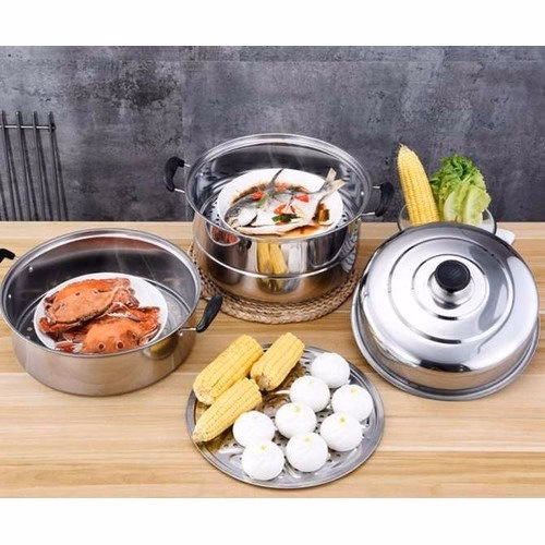 Nồi Dáng To Có Tầng Hấp - Nồi Hấp 3 Tầngg - Ảnh 6