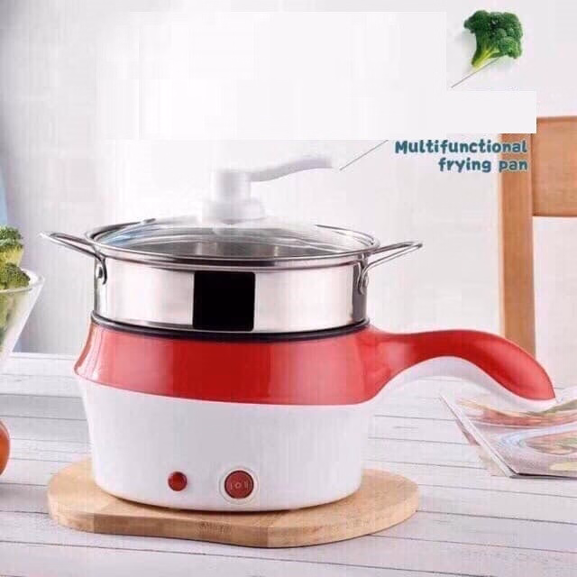 Nồi Điện Mini Đa Năng Chống Dính - Kèm Vỉ Hấp