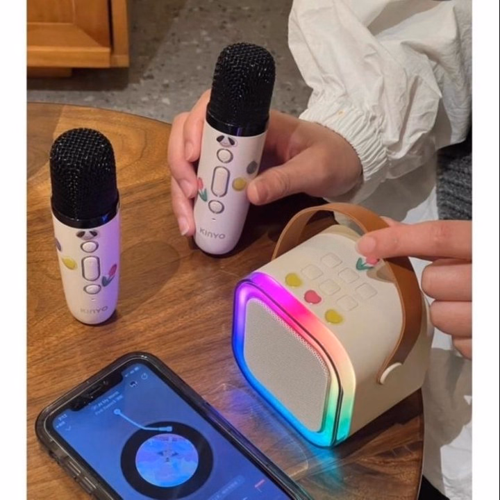Loa Bluetooth Mini Hát Karaoke Kèm @ Mic - Ảnh 4