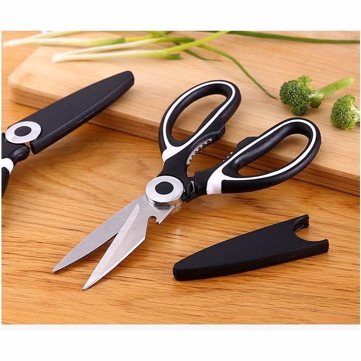 Kéo Cắt Gà Và Thực Phẩm Nhà Bếp Inox Đa Năng Tiện Dụng - Ảnh 4
