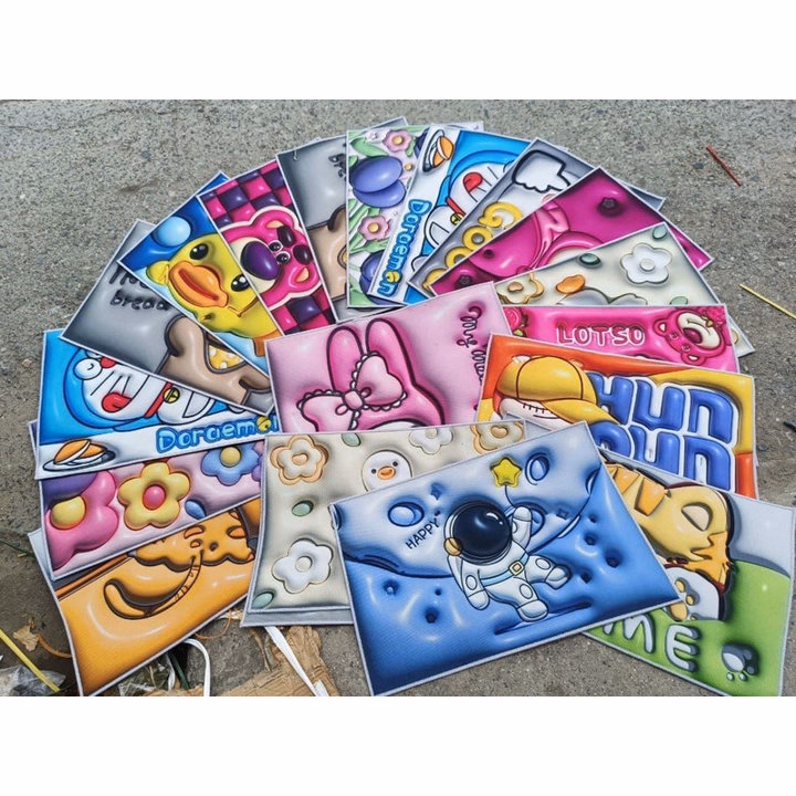 Thảm 3D Lau Chân Thấm Hút Nước Tiện Ích - Ảnh 6