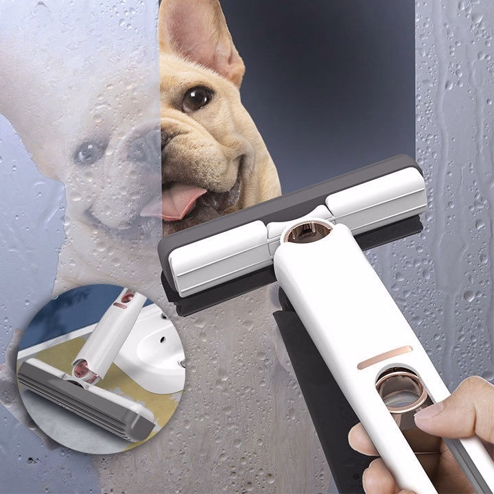 Cây Lau Bàn Bếp, Chổi Gạt Kính Tự Vắt Thông Minh Mini - Ảnh 6