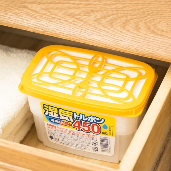 Hộp Hút Ẩm Nhật Bản Kokubo 450Ml Chống Mốc Quần Áo Tủ Giày - Ảnh 6