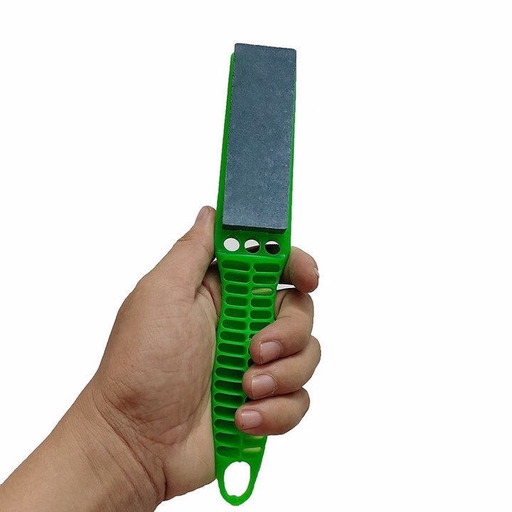Đá Mài Dao Có Cán Cầm Tay Nhựa 2 Mặt - Ảnh 4
