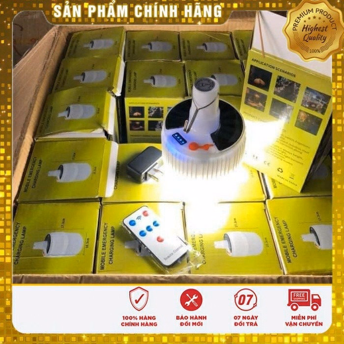 Bóng Đèn Tích Điện Led- Kèm Điều Khiển Và Sạc 100W - Ảnh 7