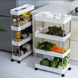 Kệ Đa Năng 4 Tầng Có Bánh Xe Tiện Ích