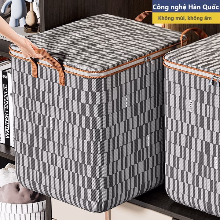 Túi Đựng Chăn, Quần Áo Kẻ Caro Cớ Lớn 100L - Ảnh 6