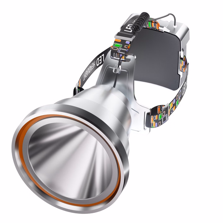 Đèn Pin Đội Đầu Siêu Sáng Tỏa Rộng S35, Sạc Dự Phòng Chống Nước Ipx7, Độ Sáng 4000 Lumen, 3 Chế Độ Ánh Sáng Gd184 - Lady'S Passion - Ảnh 7