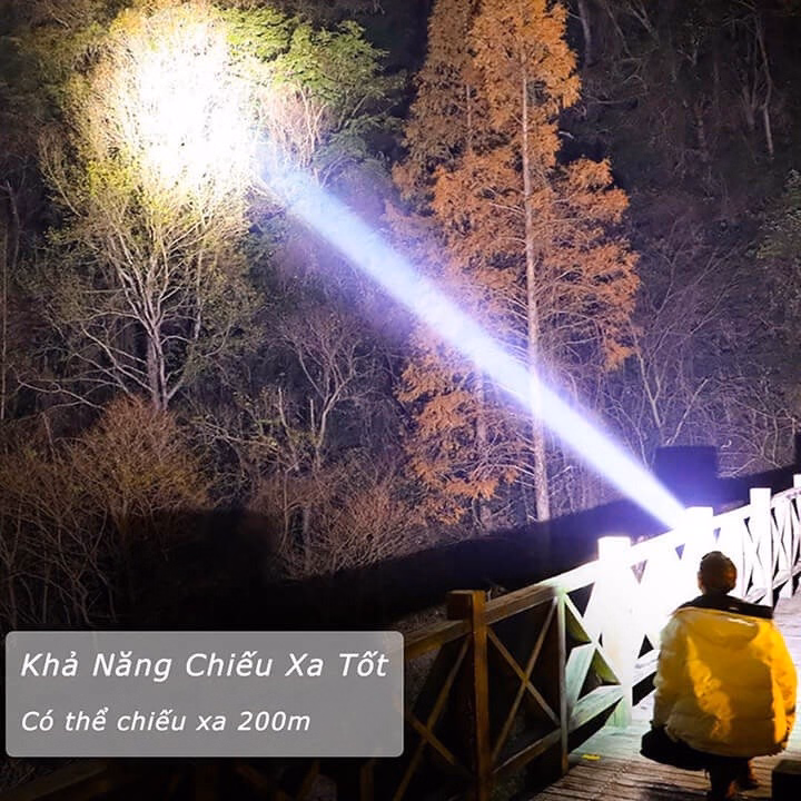 Đèn Pin Đội Đầu T6 Cảm Biến Vẫy Tay Siêu Sáng Kiêm Sạc Dự Phòng Điện Thoại, Zoom Gần Xa Gd185 - Lady'S Passion - Ảnh 6