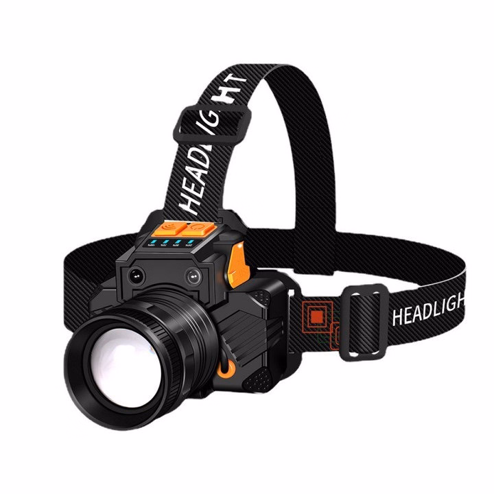 Đèn Pin Đội Đầu T6 Cảm Biến Vẫy Tay Siêu Sáng Kiêm Sạc Dự Phòng Điện Thoại, Zoom Gần Xa Gd185 - Lady'S Passion - Ảnh 12