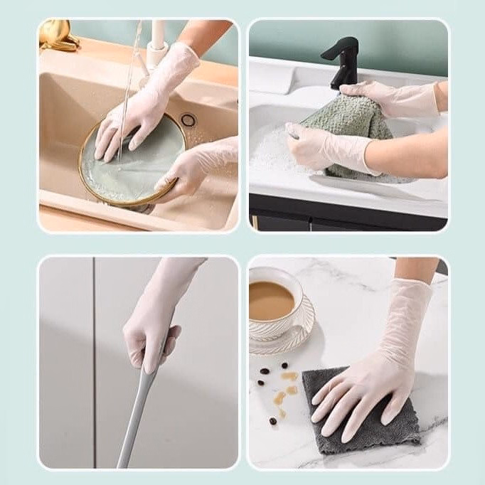 Găng Tay Cao Su Hộp 30 Chiếc Tiện Lợi - Ảnh 9