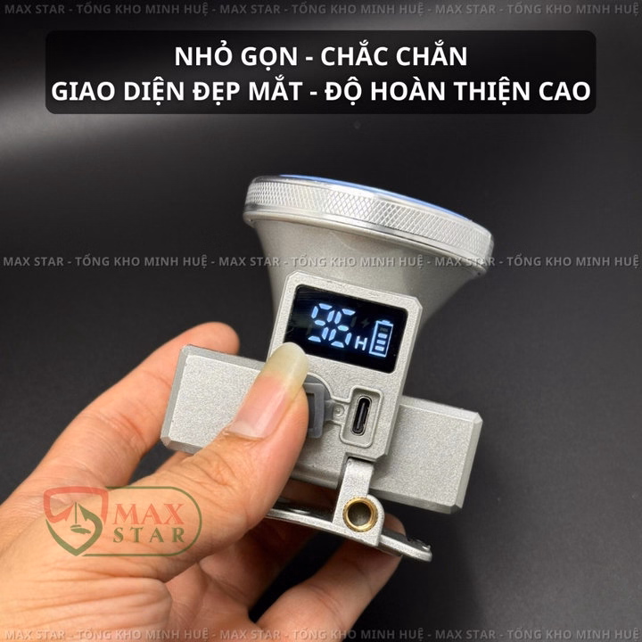 Đèn Pin Đội Đầu Siêu Sáng M-S8 Sáng 60 Giờ Liên Tục Trên 1 Lần Sạc, Pin Trâu Gd187 - Lady'S Passion - Ảnh 10