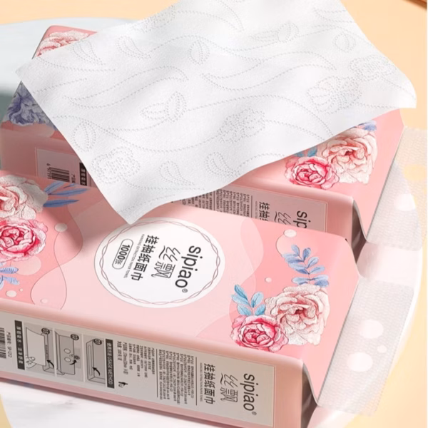 Bịch Giấy Rút Sipiao Chef&Chef Tq-Hoa Hồng 1000 Tờ - Su - Ảnh 5
