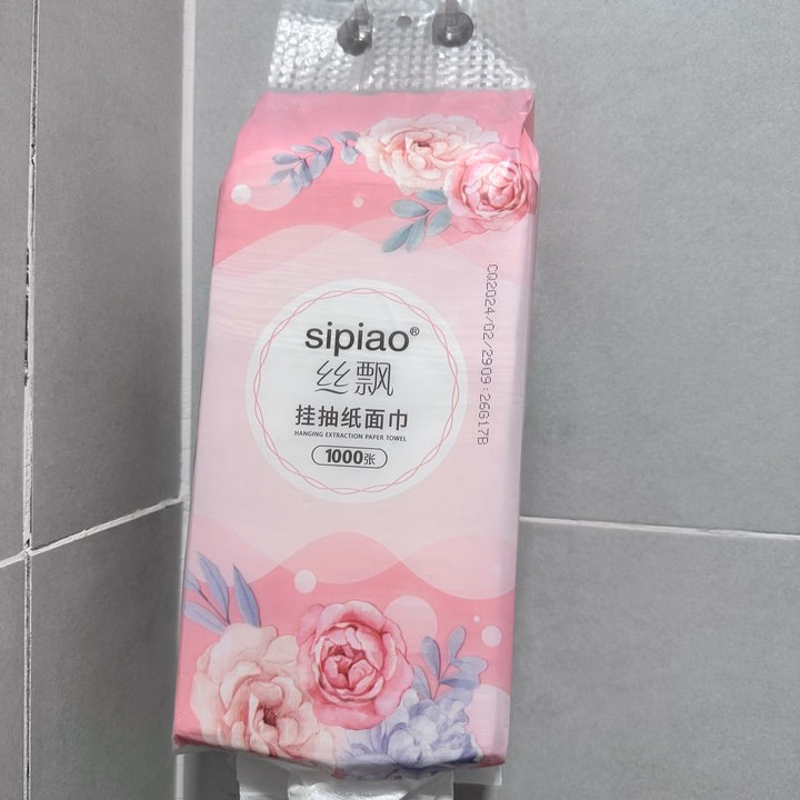 Bịch Giấy Rút Sipiao Chef&Chef Tq-Hoa Hồng 1000 Tờ - Su - Ảnh 3