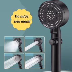 Vòi Sen Tăng Áp 5 Chế Độ Nước Tiện Dụng