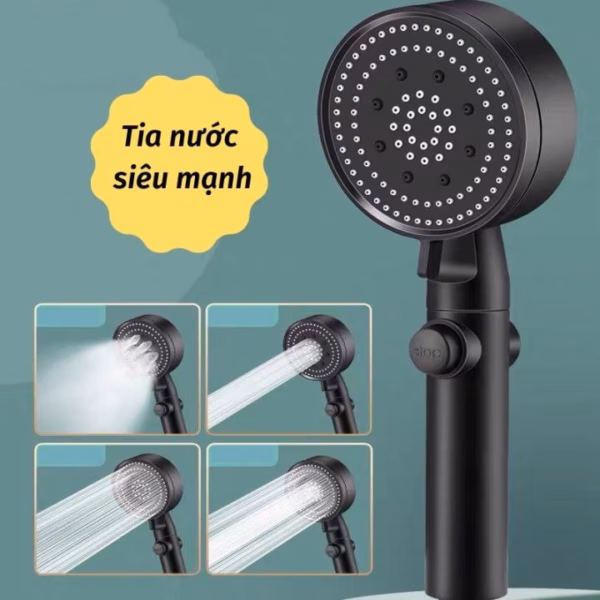 Vòi Sen Tăng Áp 5 Chế Độ Nước Tiện Dụng