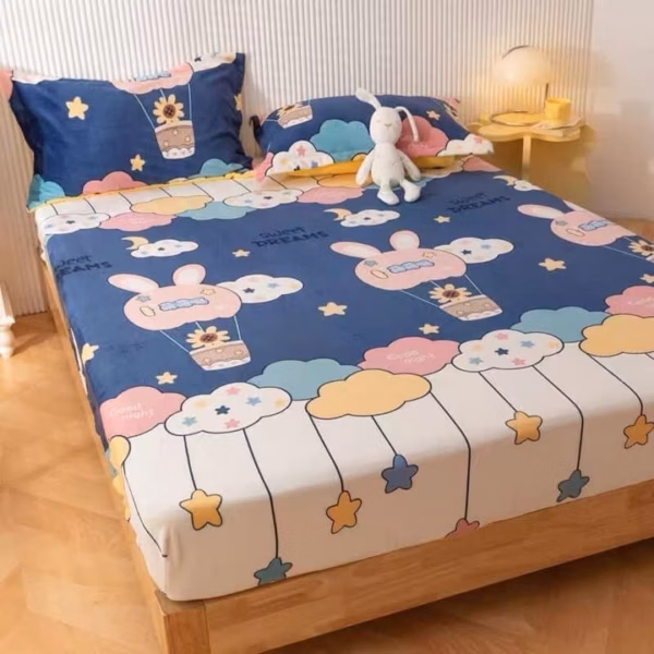Bộ Ga + 2 Vỏ Gối Chất Liệu Poly - Ảnh 3