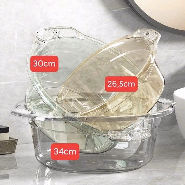 Set 3 Chậu Nhựa Trong Suốt - Ảnh 3