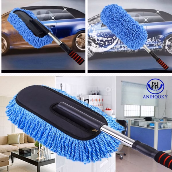 Chổi Lau Bụi Xe Ô Tô Bằng Sợi Microfiber - Ảnh 2