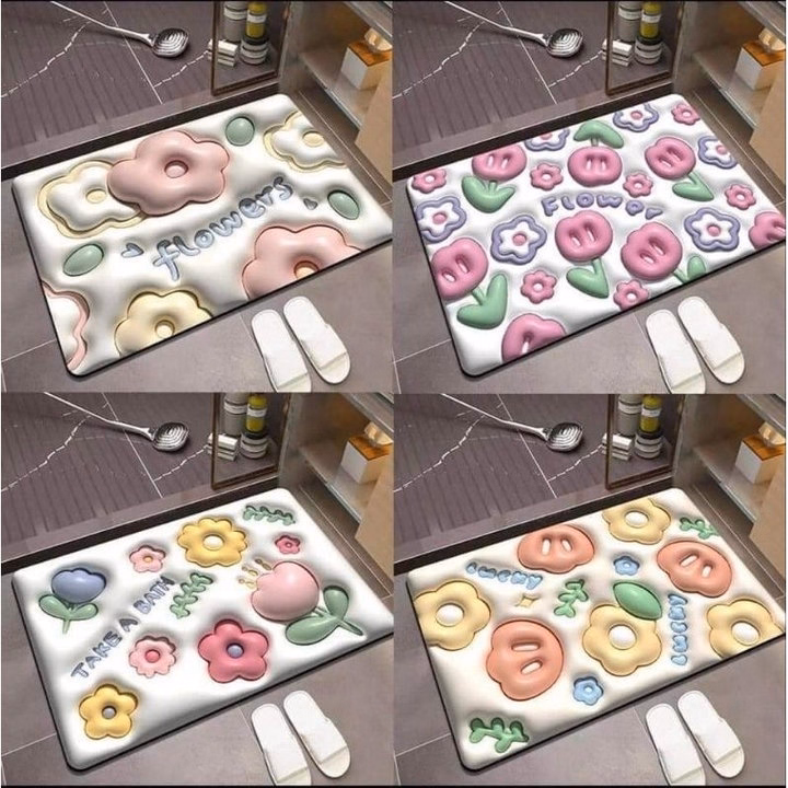 Thảm 3D Thấm Hút Nước Giao Mẫu Ngẫu Nhiên - Ảnh 3