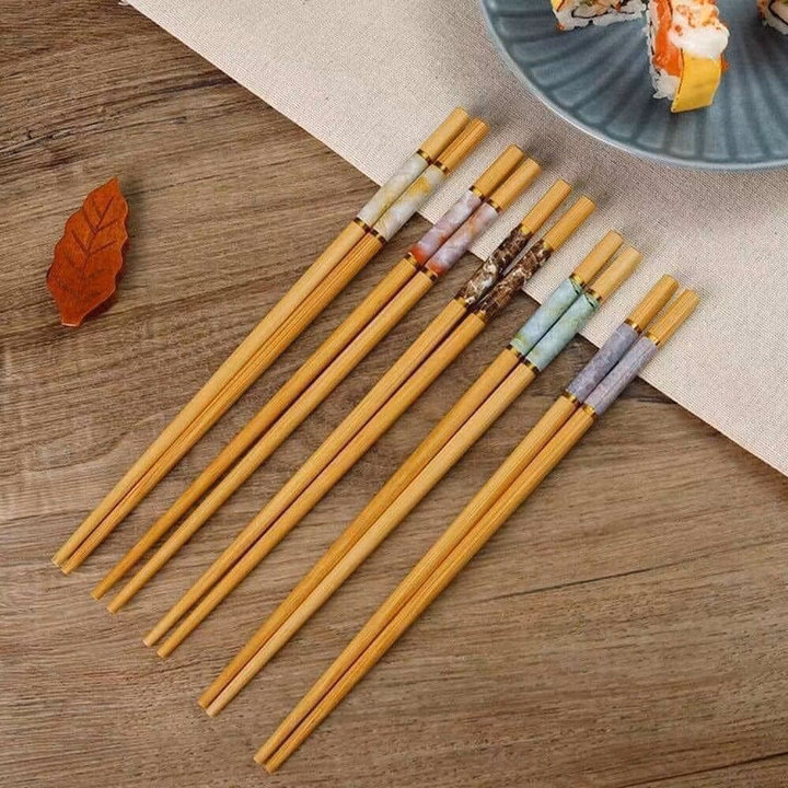 Vỉ 10 Đôi Đũa Trúc Hươu Chống Mốc - Ảnh 5