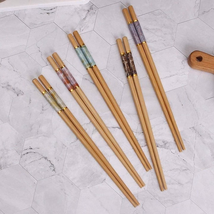 Vỉ 10 Đôi Đũa Trúc Hươu Chống Mốc - Ảnh 4