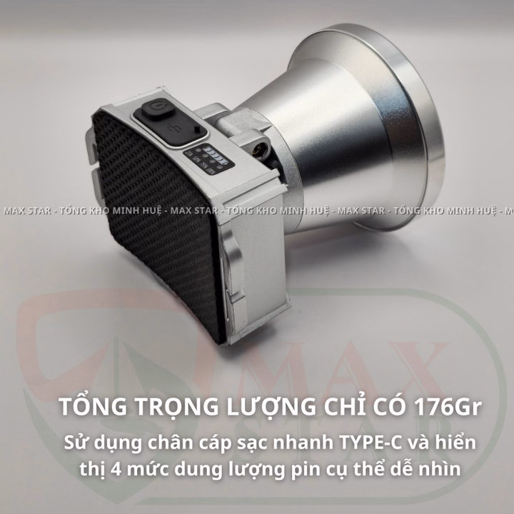 Đèn Pin Đội Đầu Siêu Sáng Chiếu Xa Ms 7603 Led Laler Công Suất 20W Gd188 - Lady'S Passion - Ảnh 3