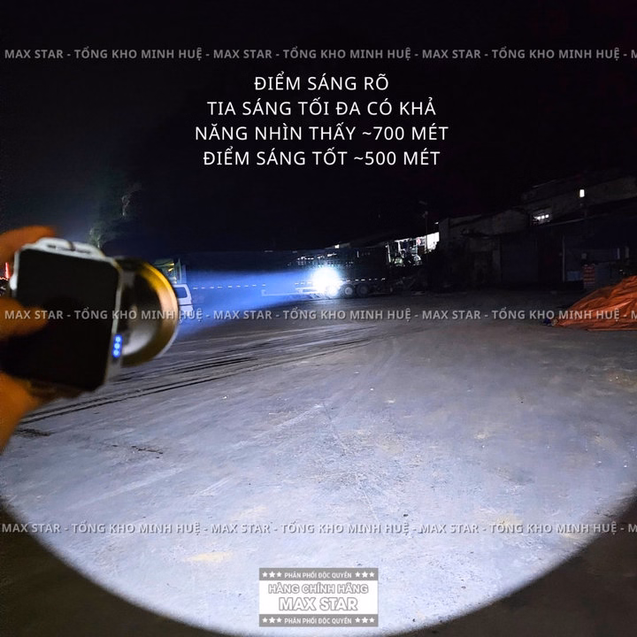 Đèn Pin Đội Đầu Siêu Sáng Chiếu Xa Ms 7603 Led Laler Công Suất 20W Gd188 - Lady'S Passion - Ảnh 4